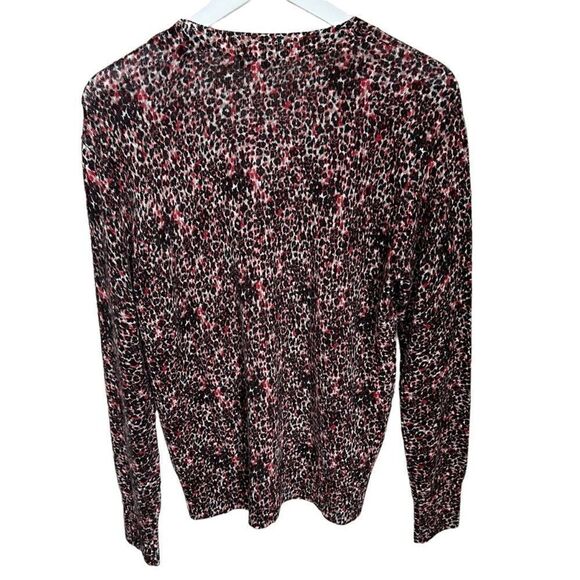 Equipment Sweater Womens Large Animal Print Pullover Lightweight Cotton Blend - Picture 3 of 4